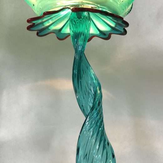 4627-Turquoise Baby Jelly fish pendant