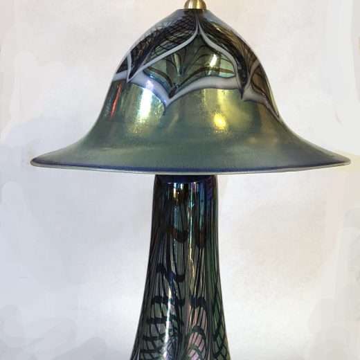 4590-Blue Luster Table Lamp