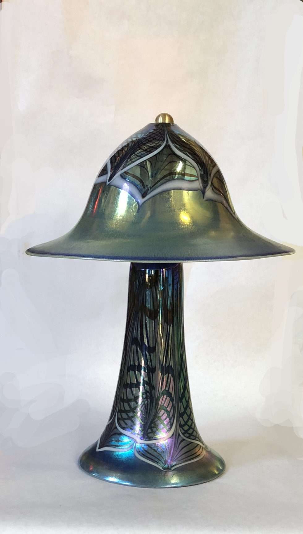 4590-Blue Luster Table Lamp
