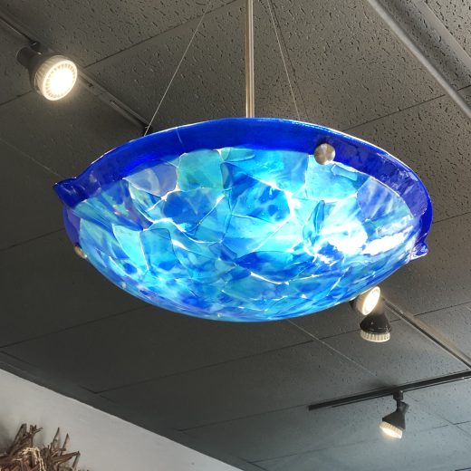 Fused Glass Dome Uplight