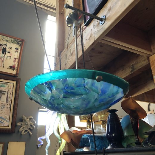 Fused Glass Dome Uplight