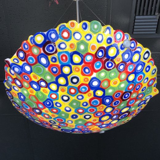 FUSED GLASS DOME UPLIGHT